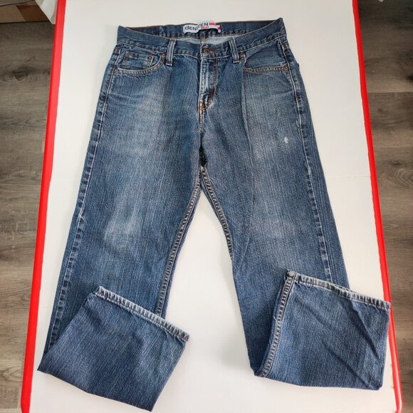 Denizen from Levi's jeans 281 straight fit washed denim blue men's size 29X30 - Picture 1 of 14